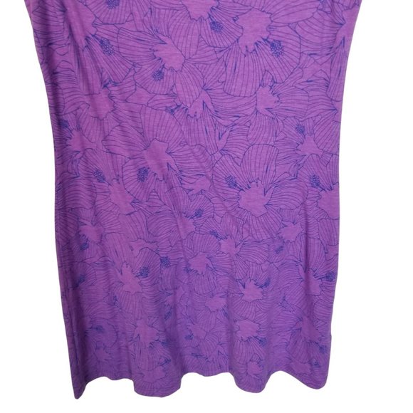 Title Nine Womens M Purple Floral Print Sleeveless - Picture 4 of 8